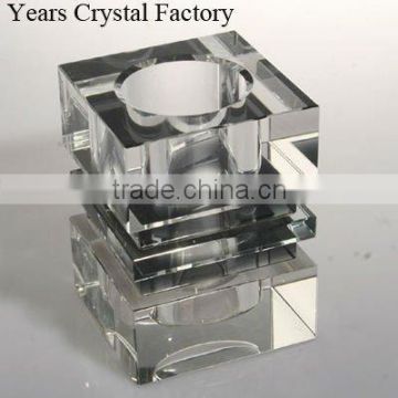 Blank crystal glass pen holder for engraving custom