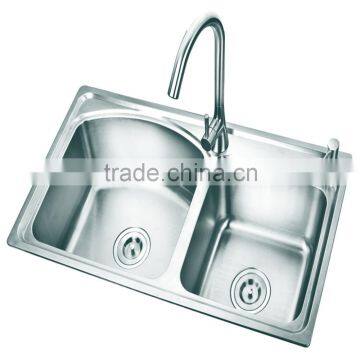 Surface Wiredrawing SUS 304 Stainless Steel Kitchen Square Basins