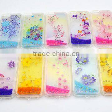 mobile phone accessory liquid glitter star case for MOTO G2