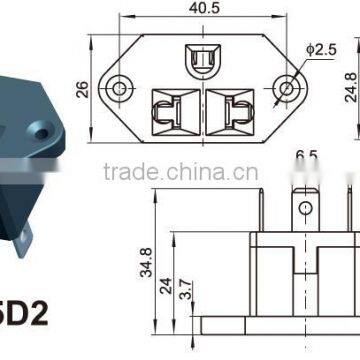 Desk Power Socket,Gold Plated RCA Male Connectors for Video Cable