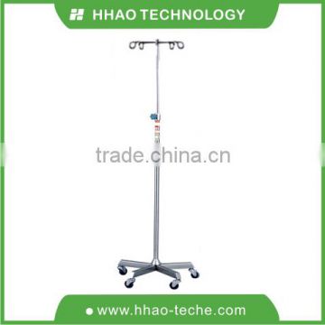 Stainless steel hospital I.V. drip stand