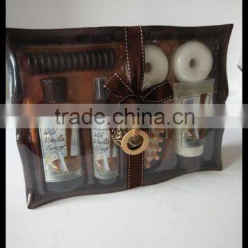 New Wild Vanilla Sugar Hot Sale High Quality Bath Set in Wooden Basket