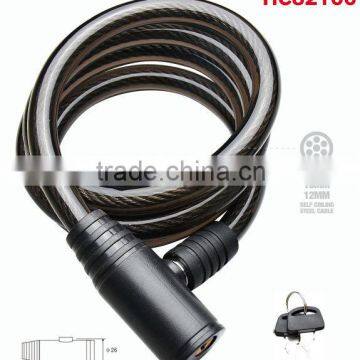 Bicycle lock with key, Snake Lock, Cable Lock (HC82106)