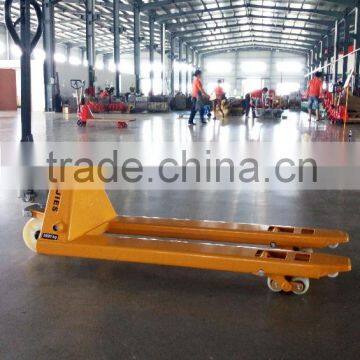 The cheap hand pallet truck with AC pump 2 ton 3 ton