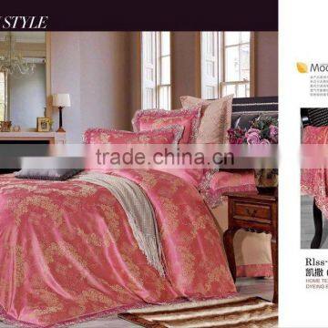 mix designs polycotton jacquard hometextile duvet cover set