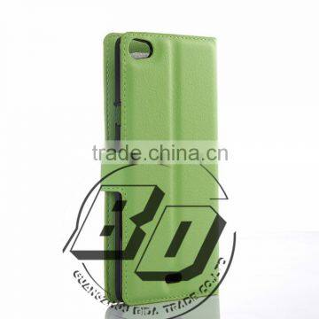 Top Selling Durable Magnetic Flip Leather Wallet Case With Card Slots For Wiko Highway Pure Leather Case Fast Delivery photo-4