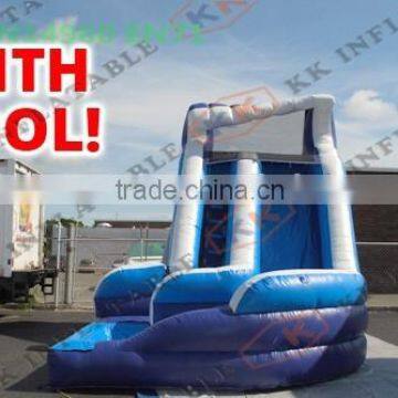 Hot kids amusement park pool inflatable slide Factory wholesale