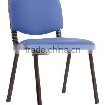 Small Stackable Blue Fabric Training Chair