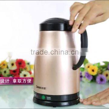 Baidu Small Kitchen Appliance 1.5L Spray Paint Double Wall Stainless Steel Thermal Insulation Kttle for Tea Milk Coffee photo-4