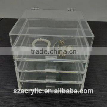 5 drawer acrylic cosmetic organizer box