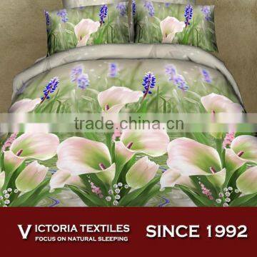 3D reactive printed 120gsm microfiber bed comforter cover sets all sizes