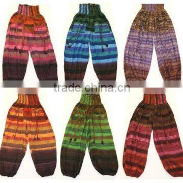 Printed Cotton fabric yoga pants Trouser Aladdin harem pants Boho Hippie Pant Patch work Fashionable Trouser