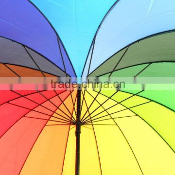 16k deluxe bright color rainbow umbrella