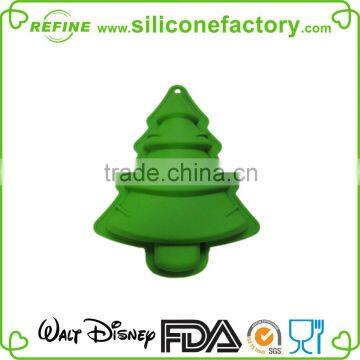 Wholesale Christmas gift - silicone christmas tree shaped cake mold