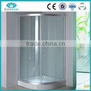 Corner shower enclosure
