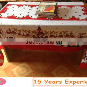 Customized New Design Christmas Table Cloth For Hot Sale