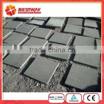 Polished Black Basalt Floor Tiles photo-6
