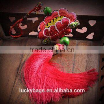 China Miao ethnic keychain silk embroidery keychain