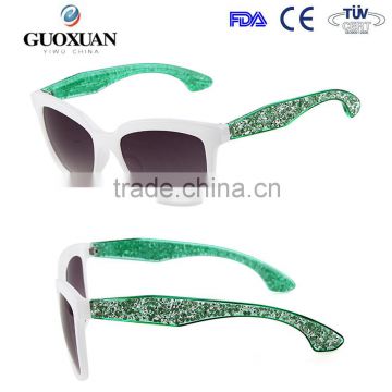 Individuality Personalized Corlorful Lady Square Frame Cheap Promotion Sunglasses