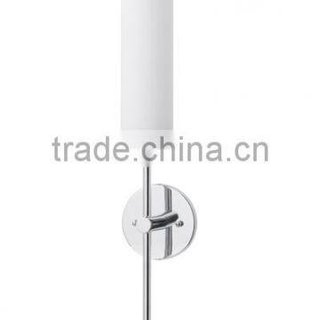 Hot New Products for 2015 Hotel Wall Lamp With Metal Trim Glass Shade