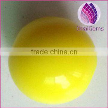 Wholesale 12MM Fashion yellow Chunky Faceted Acrylic Beads