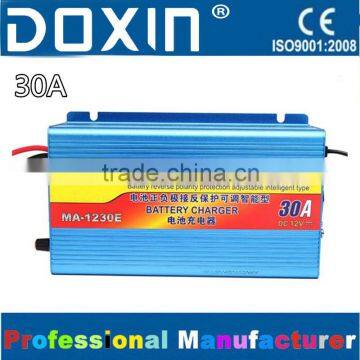 Smart auto 12V 30A battery charger for car battery