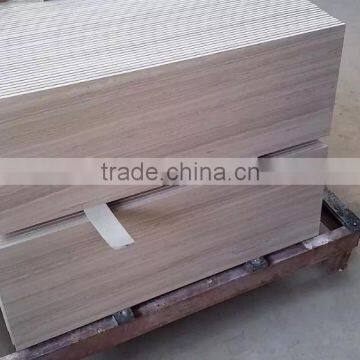 China Wooden Grain Grey Marble Mosaic Wall Tile Good Quality photo-3