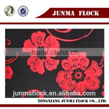 Manufacturer China Textile Black blacking Red flower pattern, Woven Fabric for western textile