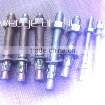 china provide best price and good qulity wedge anchor with carbon or stainless steel