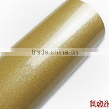 China Manufacturer Golden/Silver Adhesive Vinyl Flash Film photo-4