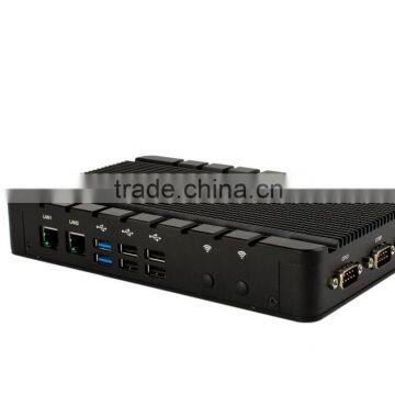 Dual LAN Intel Celeron 1.4GHz/1.6GHz Dual Core CPU Fanless Mini Box PC NIS-896 3CH independent display