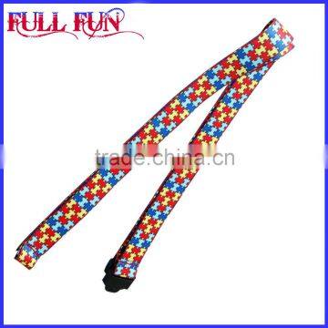 Custom promotional sublimation printed polyester neck lanyard with quick release buckle