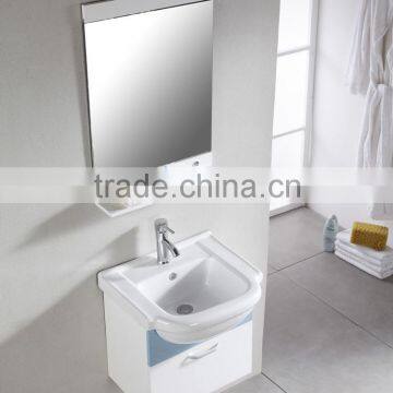 1027 Small country style waterproof pvc bathroom cabinet
