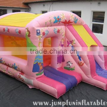 Bounce house Jumping land for kids,2016 Inflatable princess bouncy castle with slide