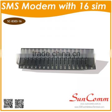 SC-8303-16 SMS GSM bulk modem with 16 SIM, USB port