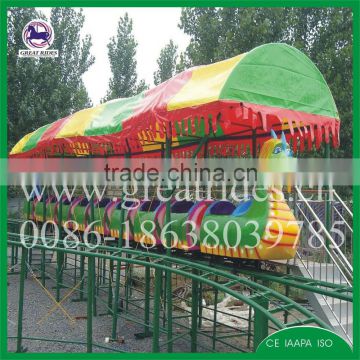 Exciting fun rides mini dragon roller coaster for shopping mall