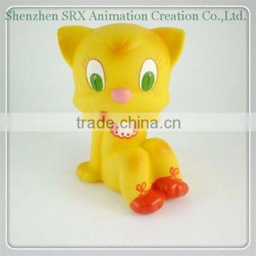 plastic animal cat bath toys, eco-friendly material animal bath toys, custom animal bath toys