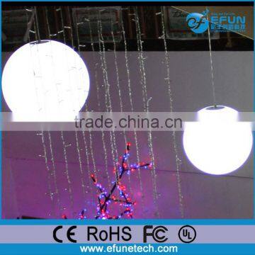 event/party decorative PE material waterproof remote control color changing led globe pendant light