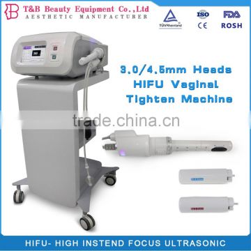 Nasolabial Folds Removal 2017 Portable 3.0/4.5mm Hifu Tight Anti-aging Vigina Hifu Vaginal Tightening Machine