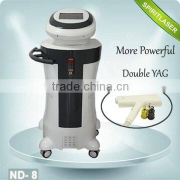 Varicose Veins Treatment High Quality Double Rod Powerful 1064nm Laser Tattoo Removal Machine Brown Age Spots Removal