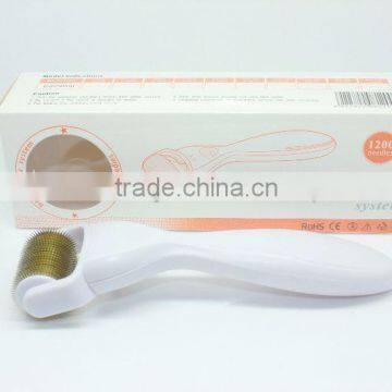 Microneedling Dermaroller Interchangeable Heads Derma Rolling Hair Restoration System 1200 Needles Micro Roller 3 In 1 Derma Roller 