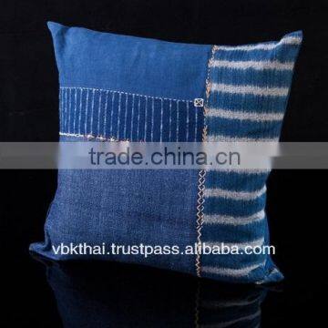 INDIGO DYED COTTON CUSHION