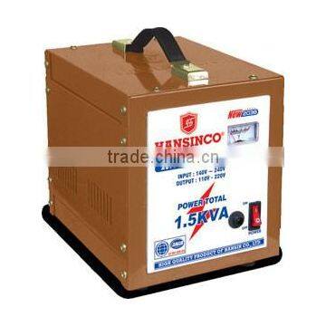 Hansinco Voltage Stabilizer 1.5KVA Single Phase Input 60V-240V, 90V-240V, 140V-240V. Output 110V-220V