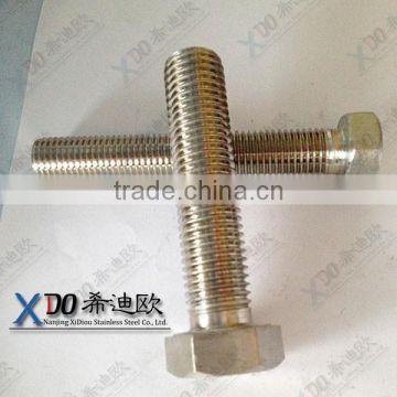 alloy20 hex tap bolt s.s fastener screws uns n08020