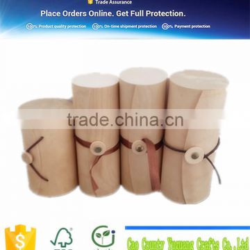 custom natural color small bark box packing box