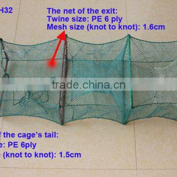 Good quality polythethylene Fish Net Fishing Crab Trap