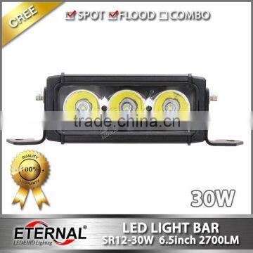 30W led work light bar heavy duty excavator earth moving crane equipment mining trucks trailer spot flood work light