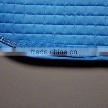 DRESSAGE SADDLE PAD EQUESTRIAN DRESSAGE SADDLE PAD HORSE DRESSAGE BLUE SADDLE PAD WITH SQUARE PATTERN 700G FILL DRESSAGE SADDLE photo-2