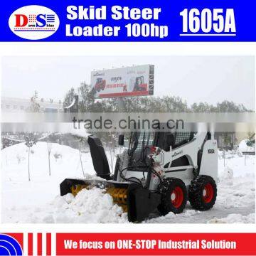 Hydraulic Joystick Skid Steer Loader 1605A WECAN Skid Steer Tires 12x16.5