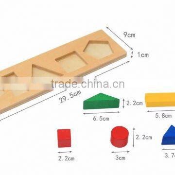 Montessori Materials Wooden Toys Learning Geometric Composition Decomposition Plate Puzzle Baby Early Learning Toys photo-3